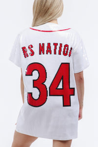 Boston Baseball Sequin Dress - SEQUIN FANS
