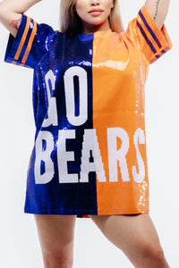 Chicago Football Sequin Dress - SEQUIN FANS
