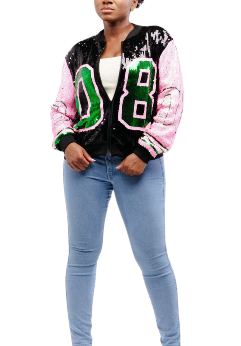 Denim Jacket Sequin Aka Jacket Pink And Green 08 Sequin Jersey Dress Denim Jacket Sequin Aka Jacket Pink And Green 08 Sequin Jersey Dress