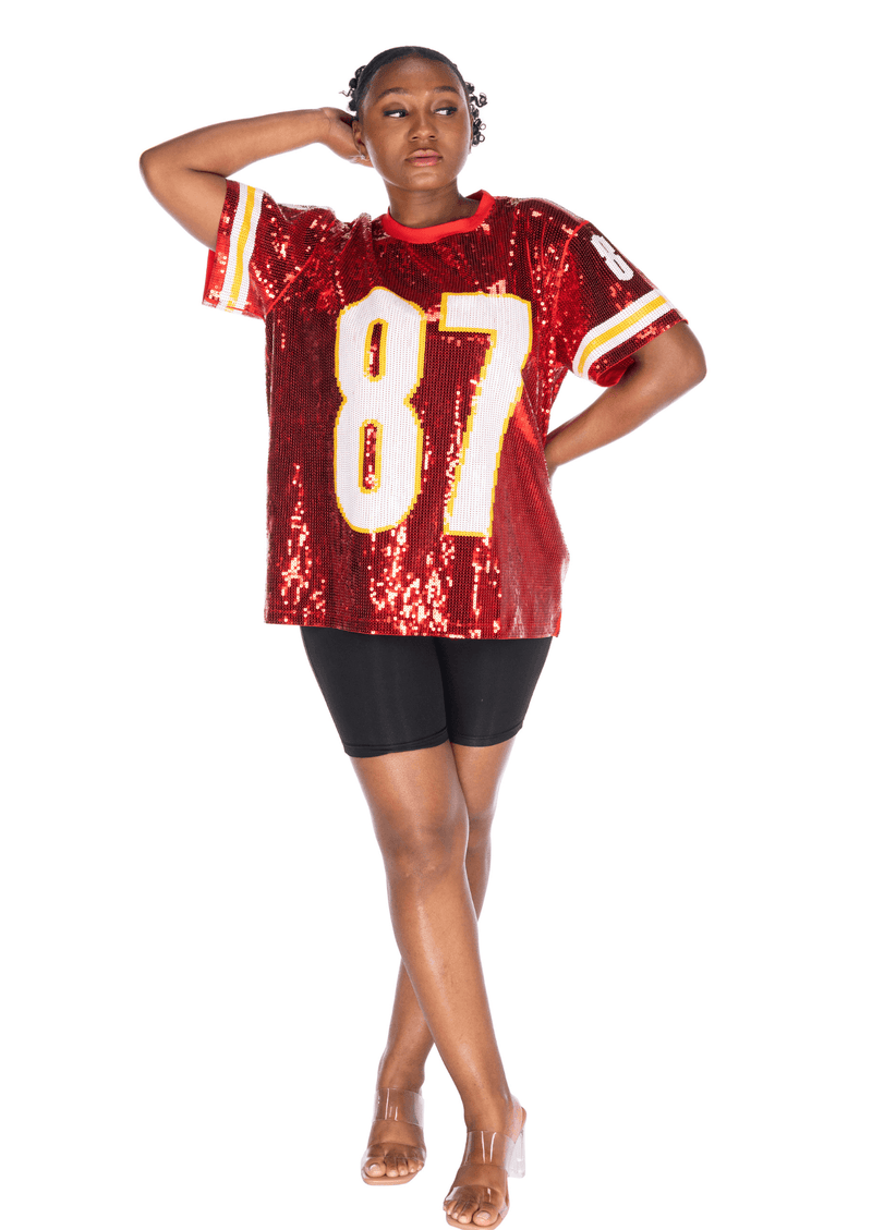 Kansas City Football Sequin Shirt - SEQUIN FANS