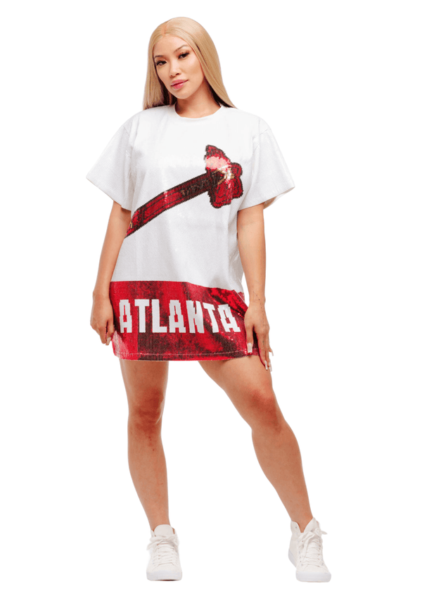 Atlanta Baseball Sequin Dress - SEQUIN FANS