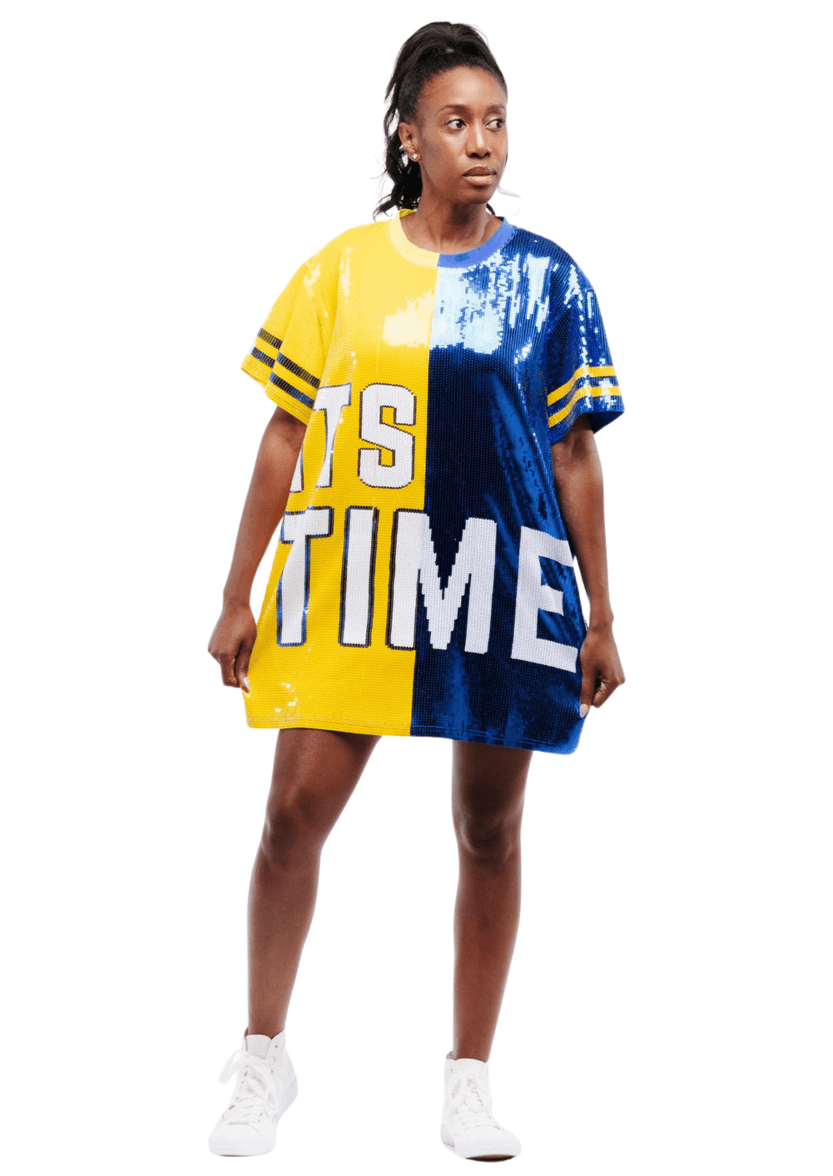 Jersey dress sequin shop