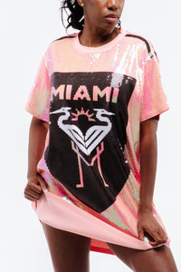 Miami Soccer Sequin Dress - SEQUIN FANS