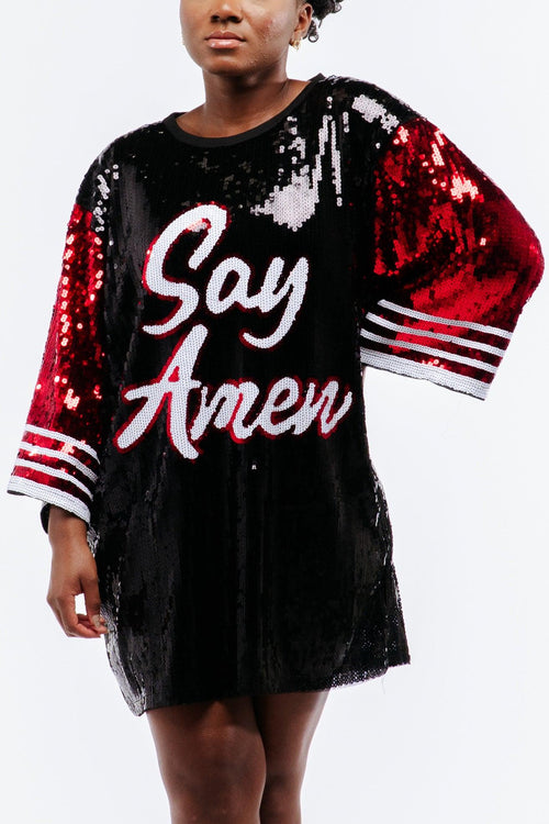 Say Amen Sequin Dress - SEQUIN FANS