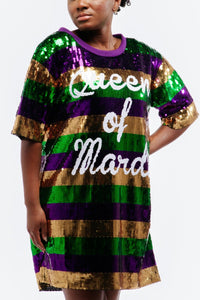 Queen of Mardi Gras Sequin Dress - SEQUIN FANS