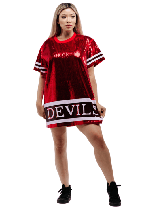 New Jersey Hockey Sequin Dress - SEQUIN FANS