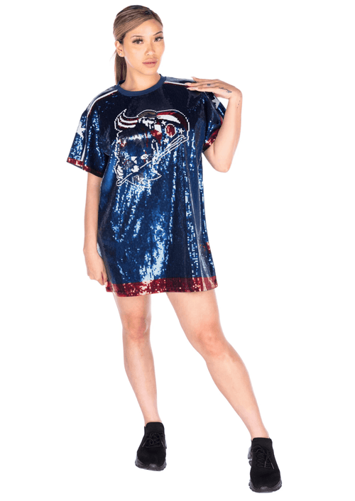 Columbus Hockey Sequin Dress - SEQUIN FANS