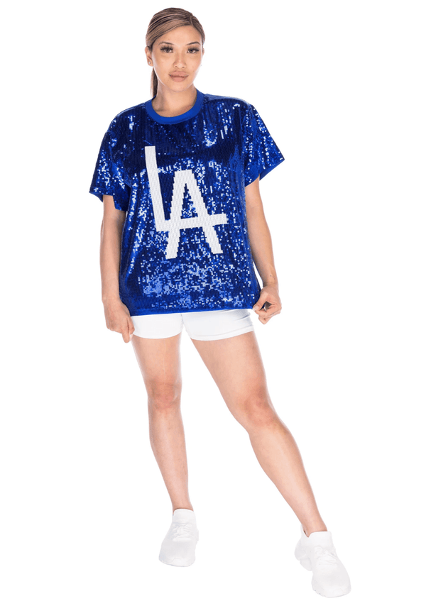 Los Angeles Baseball Sequin Shirt - SEQUIN FANS