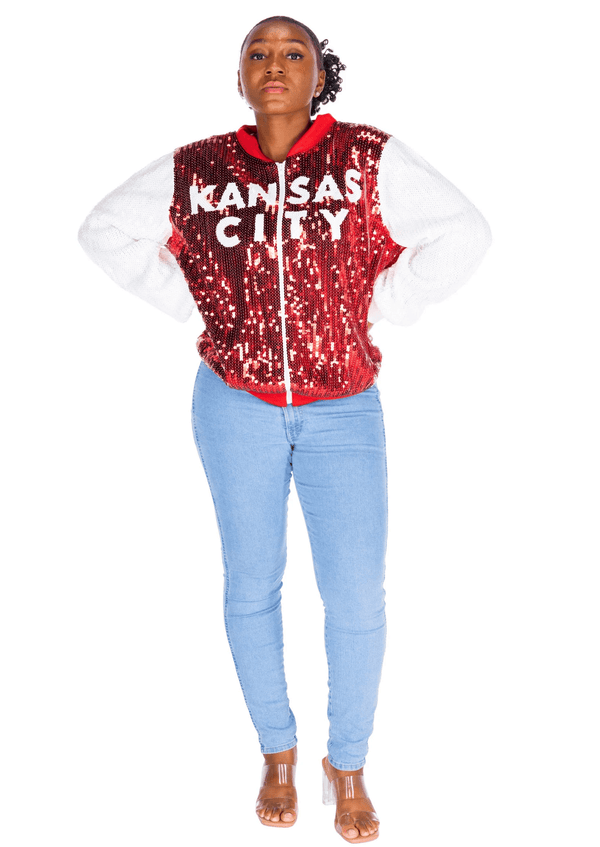 Kansas City Football Sequin Jacket - SEQUIN FANS