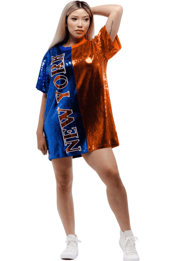 New York Basketball Sequin Dress - SEQUIN FANS
