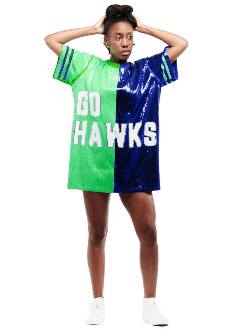 Seattle Football Sequin Dress - SEQUIN FANS
