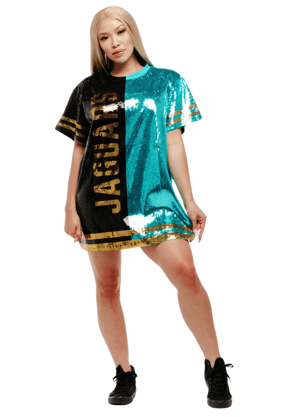 Jacksonville Football Sequin Dress - SEQUIN FANS