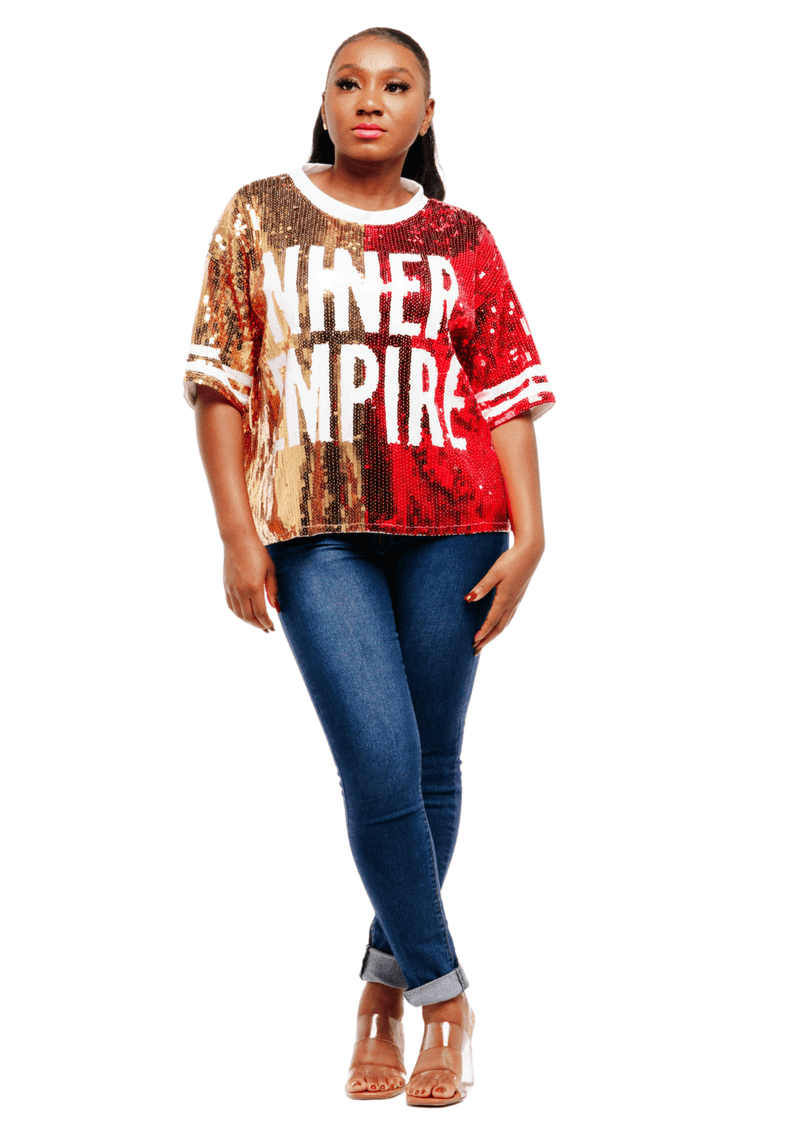 San Francisco Football Sequin Shirt - SEQUIN FANS