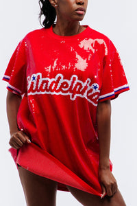 Philidelphia Baseball Sequin Dress - SEQUIN FANS