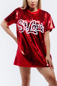 St. Louis Baseball Sequin Dress - SEQUIN FANS