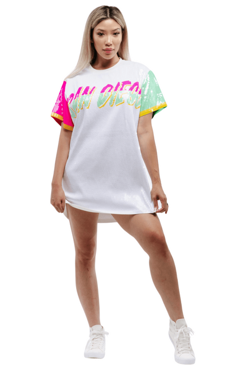 San Diego Baseball Sequin Dress - SEQUIN FANS