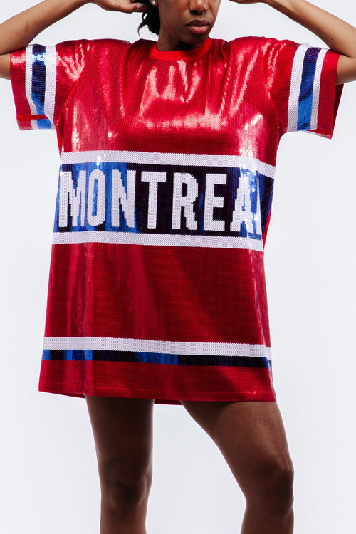 Montreal Hockey Sequin Dress - SEQUIN FANS