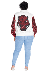 Arkansas College Sequin Jacket
