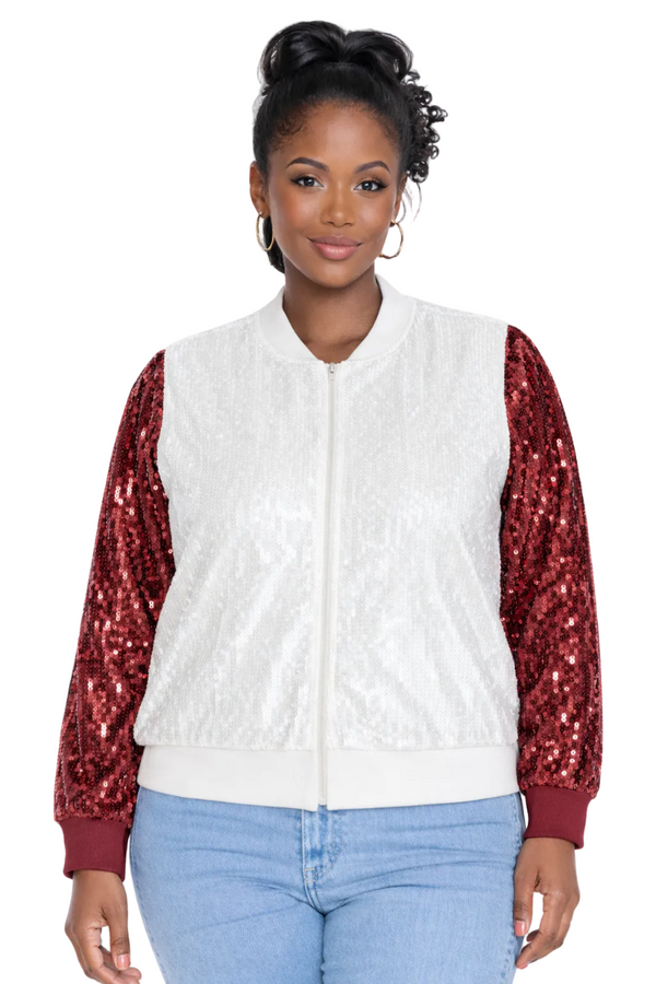 Arkansas College Sequin Jacket