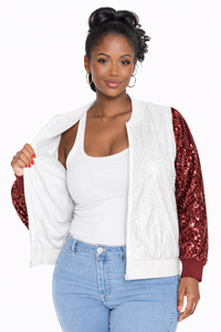 Arkansas College Sequin Jacket