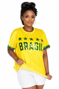 Brazil Sequin Shirt