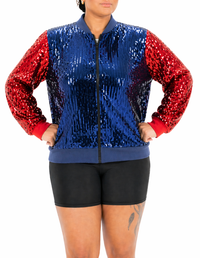 Columbus Hockey Sequin Jacket