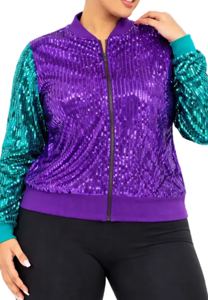 Charlotte Basketball Sequin Jacket
