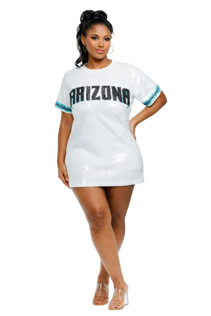 Arizona Baseball Sequin Dress