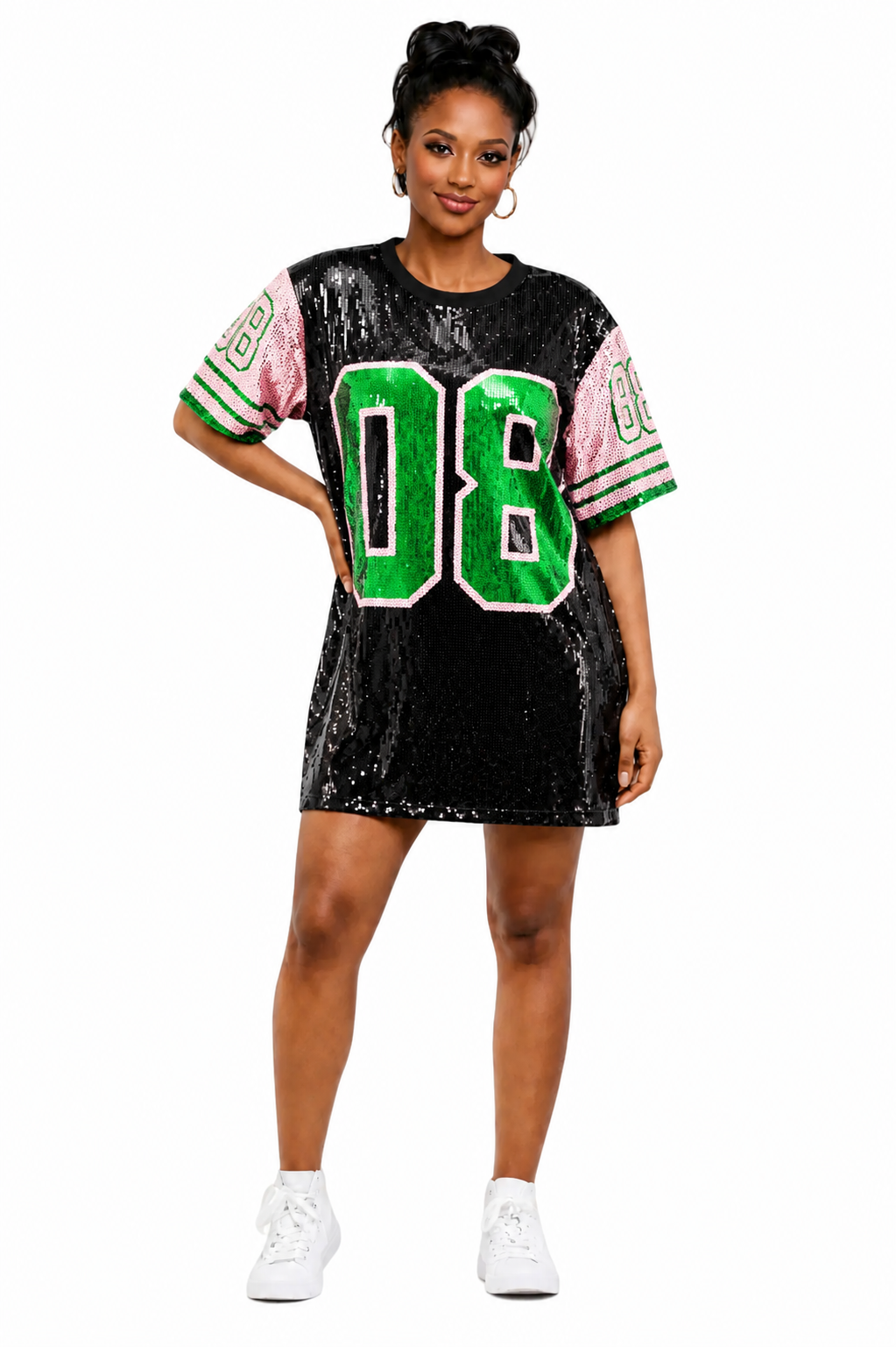 08 Sequin Dress -Black