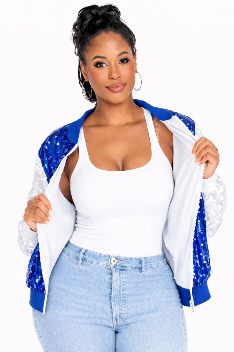 Chelsea Soccer Sequin Jacket