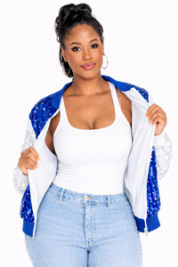 Chelsea Soccer Sequin Jacket