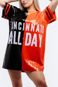 Cincinnati Football Sequin Dress - SEQUIN FANS