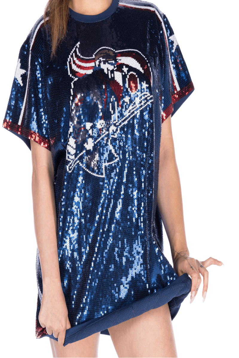 Columbus Hockey Sequin Dress - SEQUIN FANS