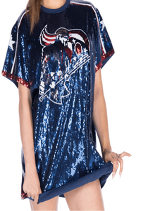Columbus Hockey Sequin Dress - SEQUIN FANS