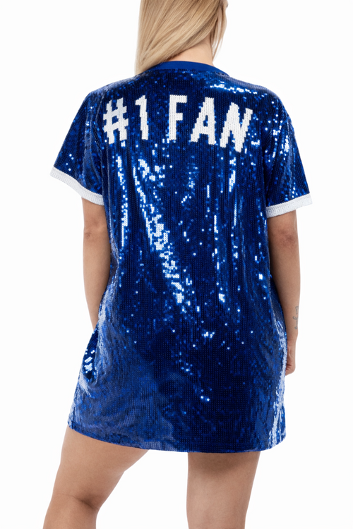 Dallas Basketball Sequin Dress