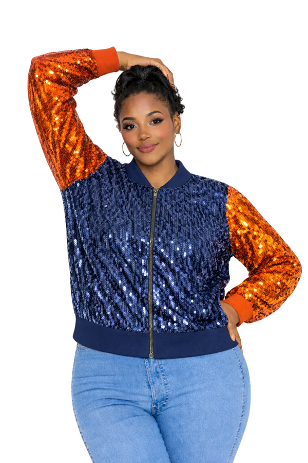 Detroit Baseball Sequin Jacket