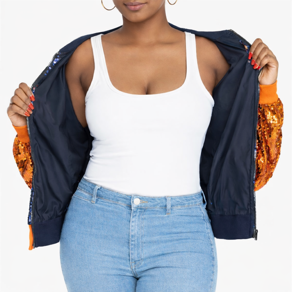 Detroit Baseball Sequin Jacket