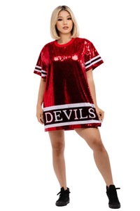 New Jersey Hockey Sequin Dress