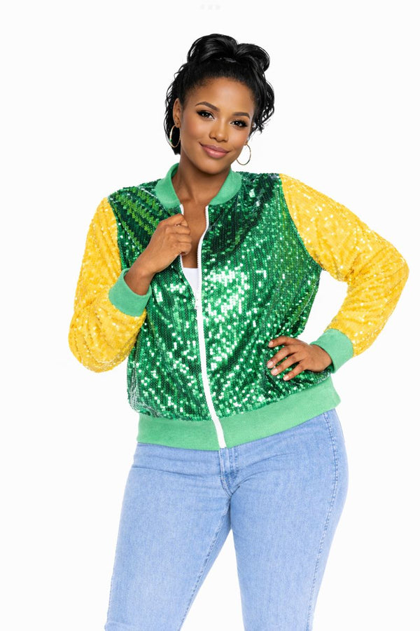 Green Bay Sequin Jacket