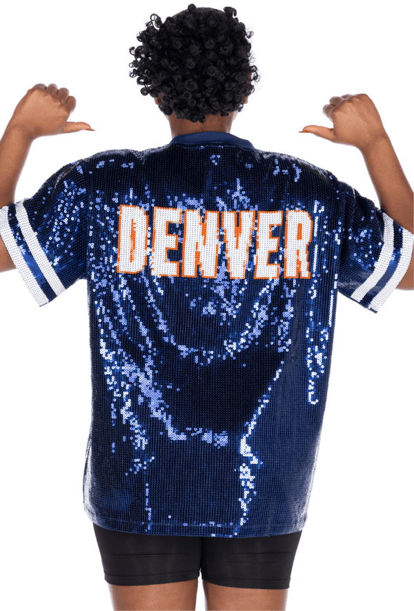 Denver Football Sequin Shirt - SEQUIN FANS