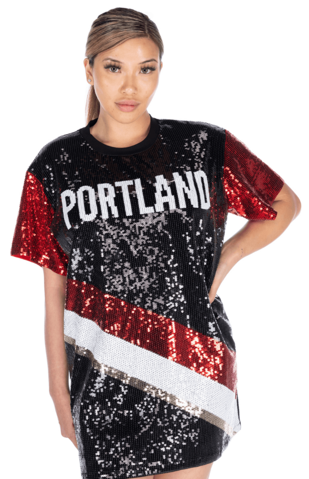 Portland Basketball Sequin Dress - SEQUIN FANS