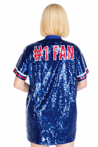 Texas Baseball Sequin Dress