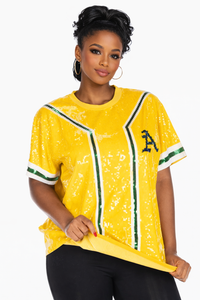 Oakland Baseball Sequin Shirt