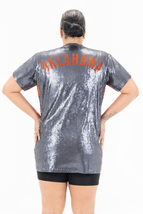 Oklahoma Basketball Sequin Dress