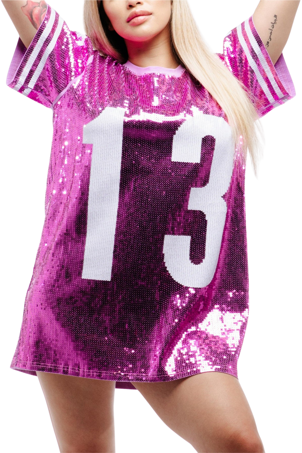 SWIFT Jersey Dress - Purple SEQUIN FANS SWIFT Jersey Dress - Purple SEQUIN FANS