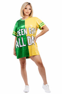 Green Bay  Sequin Dress