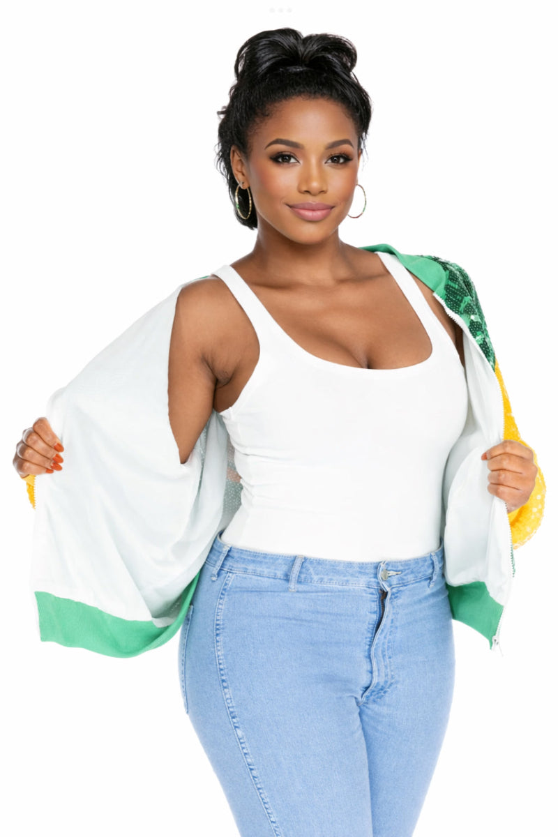 Green Bay Sequin Jacket