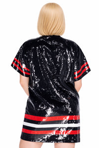 Chicago Hockey Sequin Dress