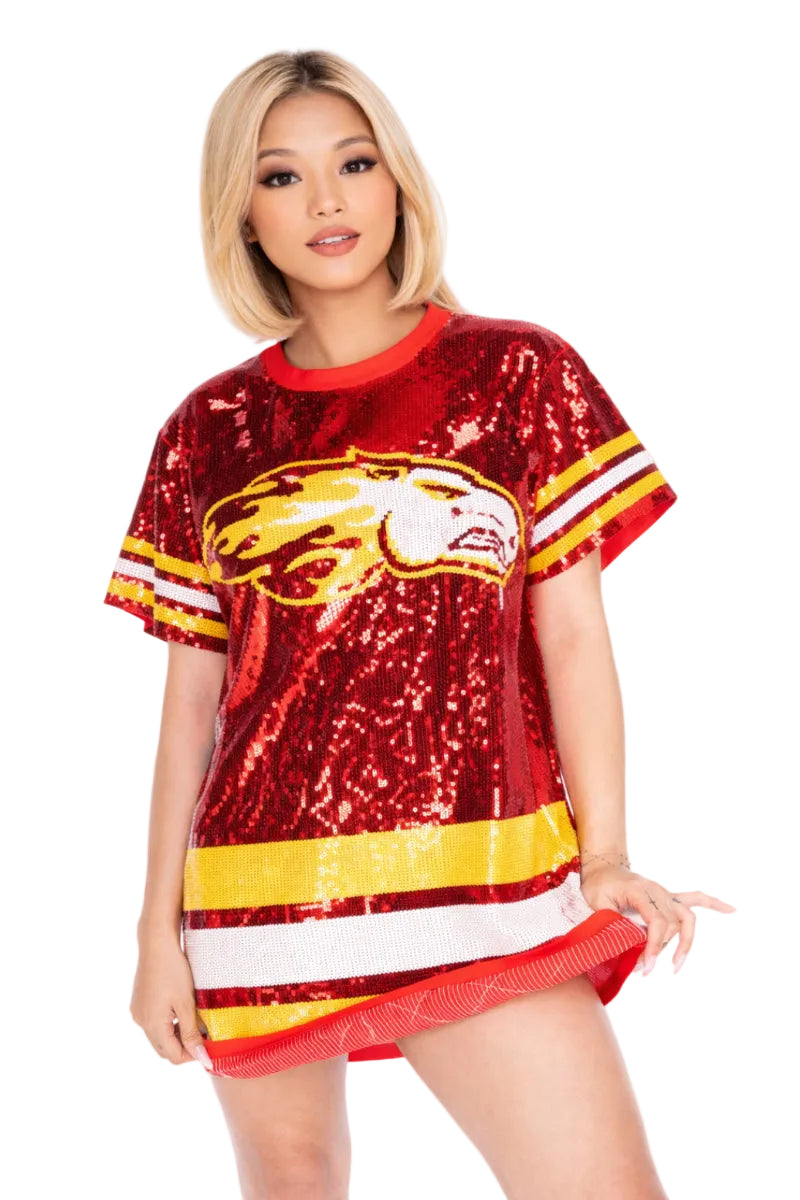 Calgary Hockey Sequin Dress