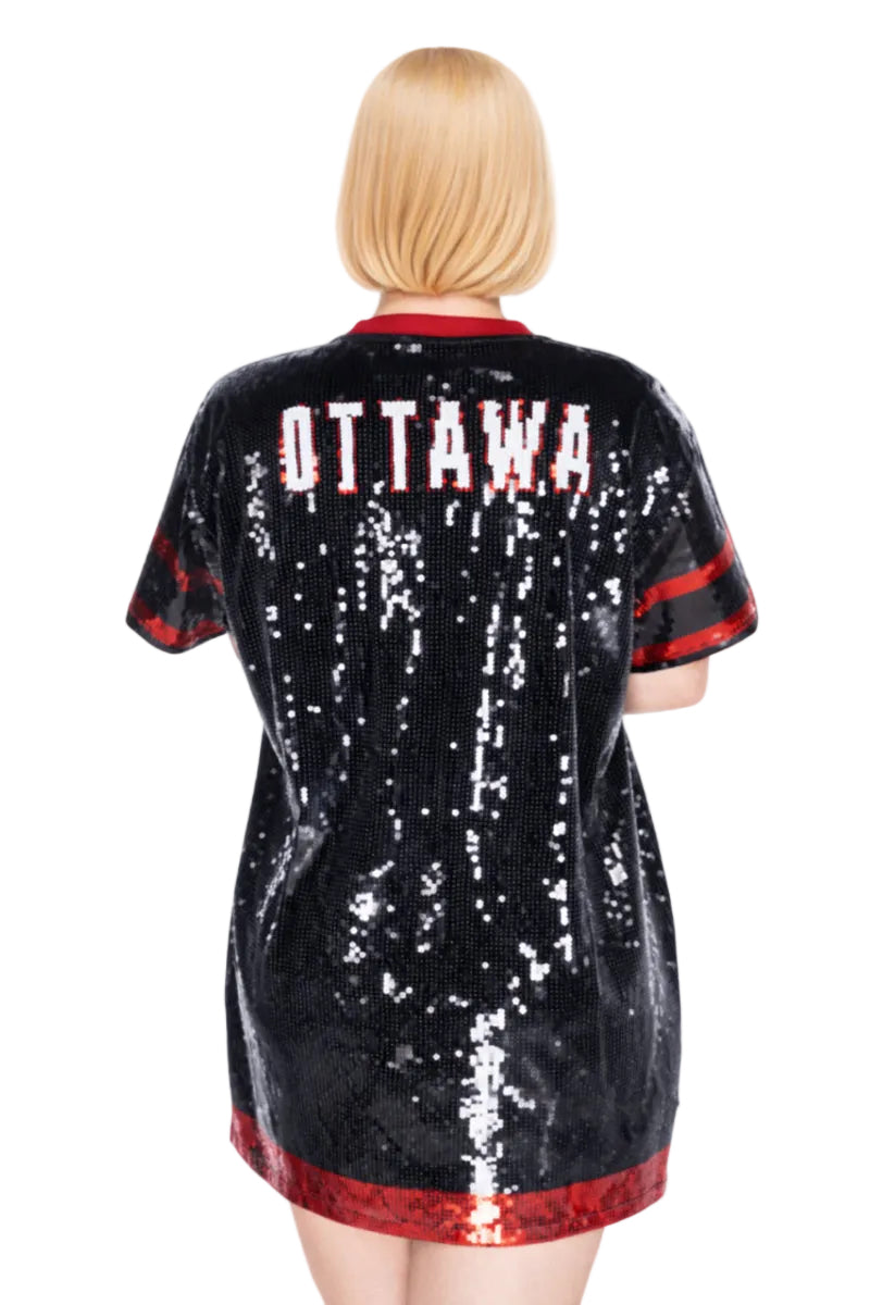 Ottawa Hockey Sequin Dress